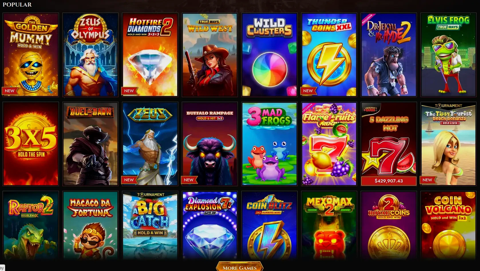 Aplikacja mobilna Dragon Casino na ekranie smartfona z widocznym interfejsem gier